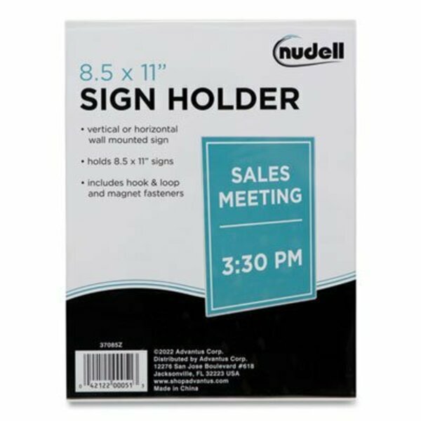 Artistic NuDell, Clear Plastic Sign Holder, All-Purpose, 8 1/2 X 11 37085Z